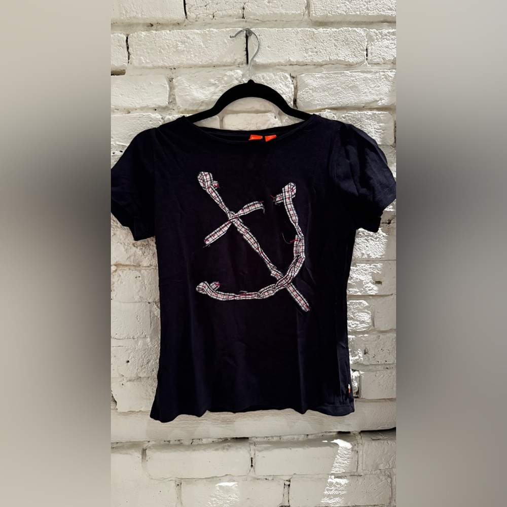 Women's Cute Anchor Hugo Boss Short-Sleeve Tee